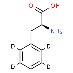 ChemSpider 2D Image | L-(2,3,5,6-~2~H_4_)Phenylalanine | C9H7D4NO2