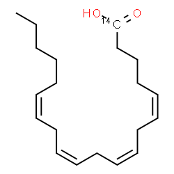 ChemSpider 2D Image | Arachidonic acid-1-C14 | C1914CH32O2