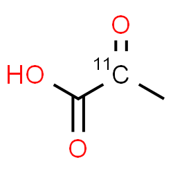 ChemSpider 2D Image | 2-Oxo(2-~11~C)propanoic acid | C211CH4O3