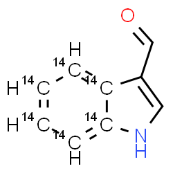 ChemSpider 2D Image | (3a,4,5,6,7,7a-~14~C_6_)-1H-Indole-3-carbaldehyde | C314C6H7NO