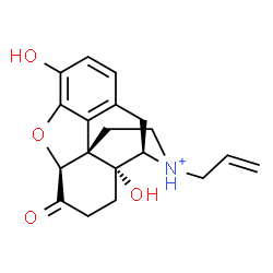 ChemSpider 2D Image | (5beta,14alpha)-17-Allyl-3,14-dihydroxy-6-oxo-4,5-epoxymorphinan-17-ium | C19H22NO4