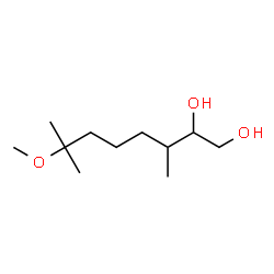 ChemSpider 2D Image | 7-Methoxy-3,7-dimethyl-1,2-octanediol | C11H24O3