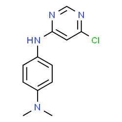ChemSpider 2D Image | N'-(6-Chloro-4-pyrimidinyl)-N,N-dimethyl-1,4-benzenediamine | C12H13ClN4