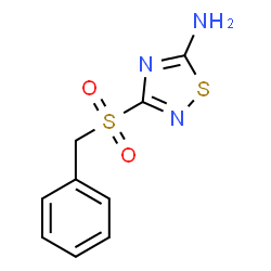 ChemSpider 2D Image | 3-(Benzylsulfonyl)-1,2,4-thiadiazol-5-amine | C9H9N3O2S2