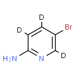 ChemSpider 2D Image | 5-Bromo-2-(~2~H_3_)pyridinamine | C5H2D3BrN2