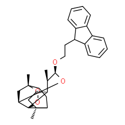 ChemSpider 2D Image | (1S,4S,5R,8S,9R,10S,12R,13R)-10-[2-(9H-Fluoren-9-yl)ethoxy]-1,5,9-trimethyl-11,14,15-trioxatetracyclo[10.3.1.0~4,13~.0~8,13~]hexadecane | C31H38O4