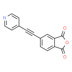 ChemSpider 2D Image | 5-(4-Pyridinylethynyl)-2-benzofuran-1,3-dione | C15H7NO3