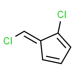ChemSpider 2D Image | (5E)-1-Chloro-5-(chloromethylene)-1,3-cyclopentadiene | C6H4Cl2