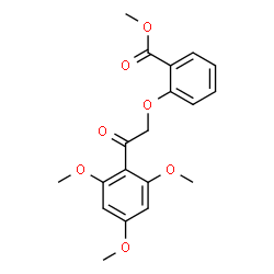 ChemSpider 2D Image | Methyl 2-[2-oxo-2-(2,4,6-trimethoxyphenyl)ethoxy]benzoate | C19H20O7