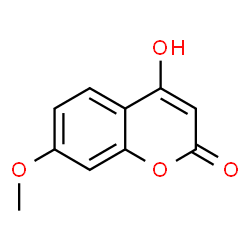 ChemSpider 2D Image | 4-HYDROXY-7-METHOXYCOUMARIN | C10H8O4