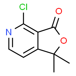 ChemSpider 2D Image | 4-Chloro-1,1-dimethylfuro[3,4-c]pyridin-3(1H)-one | C9H8ClNO2