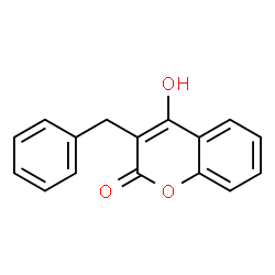 ChemSpider 2D Image | 3-Benzyl-4-hydroxycoumarin | C16H12O3
