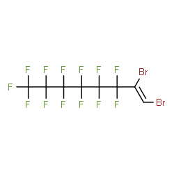 ChemSpider 2D Image | (1Z)-1,2-Dibromo-3,3,4,4,5,5,6,6,7,7,8,8,8-tridecafluoro-1-octene | C8HBr2F13