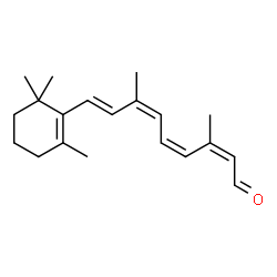 ChemSpider 2D Image | (9cis,11cis,13cis)-Retinal | C20H28O
