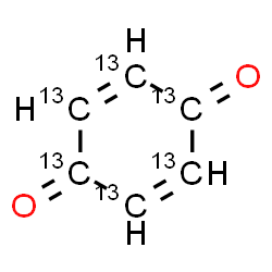 ChemSpider 2D Image | (~13~C_6_)-2,5-Cyclohexadiene-1,4-dione | 13C6H4O2