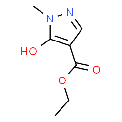 ChemSpider 2D Image | Ethyl 5-hydroxy-1-methyl-1H-pyrazole-4-carboxylate | C7H10N2O3