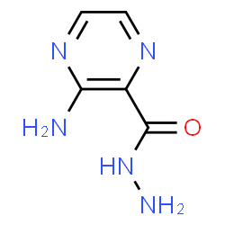 ChemSpider 2D Image | 3-Amino-2-pyrazinecarbohydrazide | C5H7N5O
