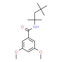 ChemSpider 2D Image | 3,5-Dimethoxy-N-(2,4,4-trimethyl-2-pentanyl)benzamide | C17H27NO3