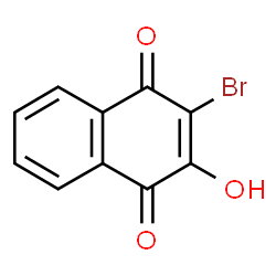 ChemSpider 2D Image | 2-Bromo-3-hydroxy-1,4-naphthoquinone | C10H5BrO3