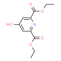 ChemSpider 2D Image | Diethyl 4-hydroxy-2,6-pyridinedicarboxylate | C11H13NO5