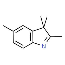 ChemSpider 2D Image | 2,3,3,5-Tetramethyl-3H-indole | C12H15N