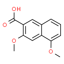 ChemSpider 2D Image | 3,5-Dimethoxy-2-naphthoic acid | C13H12O4