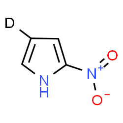 ChemSpider 2D Image | 2-Nitro(4-~2~H)-1H-pyrrole | C4H3DN2O2