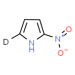 ChemSpider 2D Image | 2-Nitro(5-~2~H)-1H-pyrrole | C4H3DN2O2