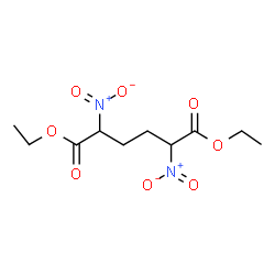 ChemSpider 2D Image | Diethyl 2,5-dinitrohexanedioate | C10H16N2O8