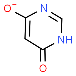 ChemSpider 2D Image | 6-Oxo-1,6-dihydro-4-pyrimidinolate | C4H3N2O2