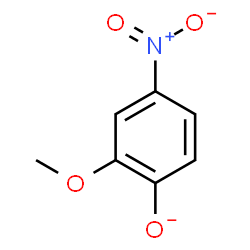 ChemSpider 2D Image | 2-Methoxy-4-nitrophenolate | C7H6NO4