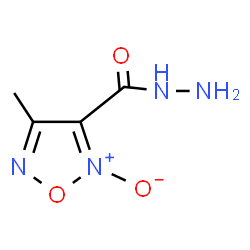 ChemSpider 2D Image | 4-Methyl-1,2,5-oxadiazole-3-carbohydrazide 2-oxide | C4H6N4O3