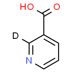 ChemSpider 2D Image | 3-(2-~2~H)Pyridinecarboxylic acid | C6H4DNO2