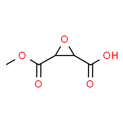 ChemSpider 2D Image | 3-(Methoxycarbonyl)-2-oxiranecarboxylic acid | C5H6O5