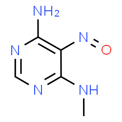 ChemSpider 2D Image | N-Methyl-5-nitroso-4,6-pyrimidinediamine | C5H7N5O
