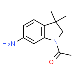 ChemSpider 2D Image | 1-Acetyl-6-amino-3,3-dimethylindoline | C12H16N2O