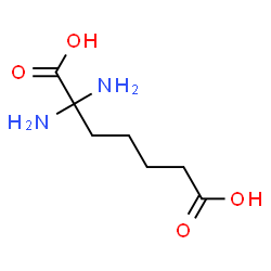 ChemSpider 2D Image | 2,2-Diaminoheptanedioic acid | C7H14N2O4
