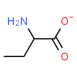 ChemSpider 2D Image | 2-Aminobutanoate | C4H8NO2