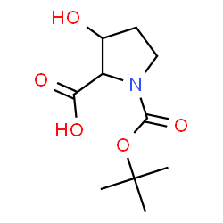 ChemSpider 2D Image | 3-Hydroxy-1-{[(2-methyl-2-propanyl)oxy]carbonyl}proline | C10H17NO5