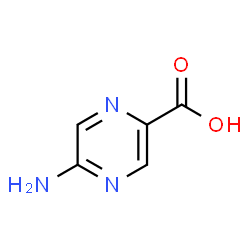 ChemSpider 2D Image | 5-Amino-2-pyrazinecarboxylic acid | C5H5N3O2