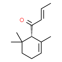 ChemSpider 2D Image | (2E)-1-[(1S)-2,6,6-Trimethyl-2-cyclohexen-1-yl]-2-buten-1-one | C13H20O