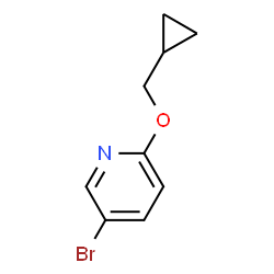 ChemSpider 2D Image | 5-Bromo-2-(cyclopropylmethoxy)pyridine | C9H10BrNO