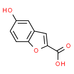 ChemSpider 2D Image | 5-Hydroxy-1-benzofuran-2-carboxylic acid | C9H6O4