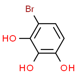ChemSpider 2D Image | 4-Bromo-1,2,3-benzenetriol | C6H5BrO3
