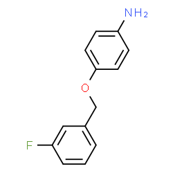 ChemSpider 2D Image | 4-[(3-Fluorobenzyl)oxy]aniline | C13H12FNO