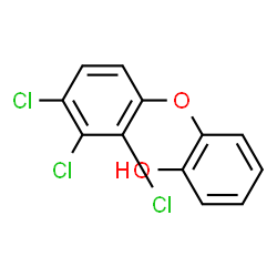ChemSpider 2D Image | 2-(2,3,4-Trichlorophenoxy)phenol | C12H7Cl3O2