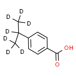 ChemSpider 2D Image | 4-[(~2~H_7_)-2-Propanyl]benzoic acid | C10H5D7O2