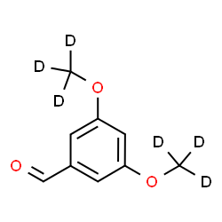 ChemSpider 2D Image | 3,5-Bis[(~2~H_3_)methyloxy]benzaldehyde | C9H4D6O3