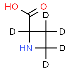 ChemSpider 2D Image | 2-(2,3,3,4,4-~2~H_5_)Azetidinecarboxylic acid | C4H2D5NO2