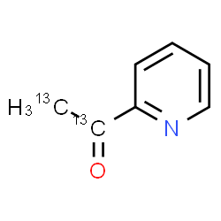 ChemSpider 2D Image | 1-(2-Pyridinyl)(~13~C_2_)ethanone | C513C2H7NO